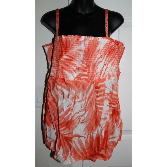Lane Bryant Tops - NWT Lane Bryant 18/20 Smocked Tank Tie Dye 2x Tube